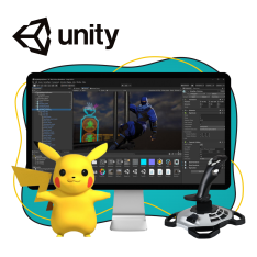 Мир игр на Unity 2D на популярном движке + AI-помощники - КИБЕРшкола программирования для детей, компьютерные курсы для школьников, начинающих и подростков - KIBERone г. Екатеринбург